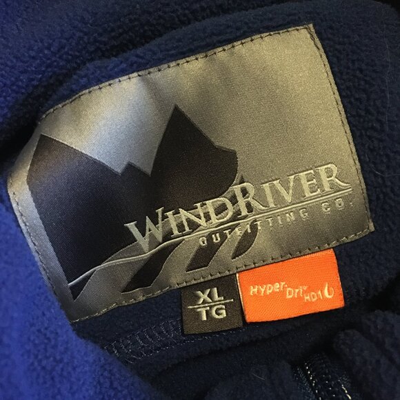 Wind River Hyper Dri HD1 Blue Fleece High Collar Jacket - Picture 10 of 16
